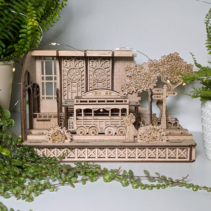 Japanese Tram Station Diorama