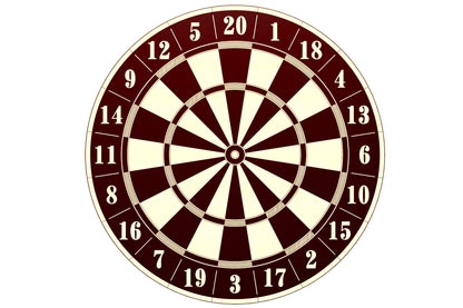 plywood laser cut dartboard files