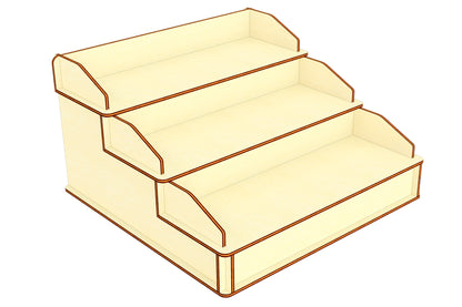 Laser cut Display Stand template - Easily customize and create stunning displays