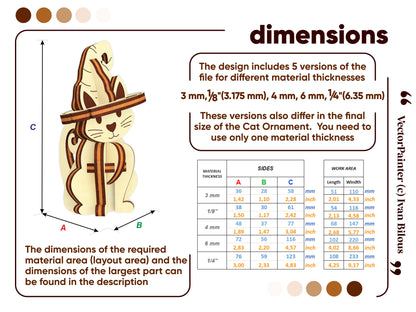 Halloween Cat Ornament