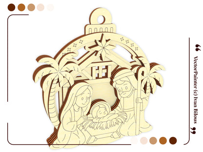 Nativity Ornament (Cartoon style)