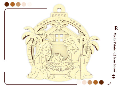 Nativity Ornament (Cartoon style)