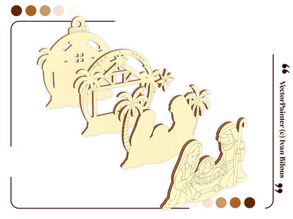 Nativity Ornament (Cartoon style)