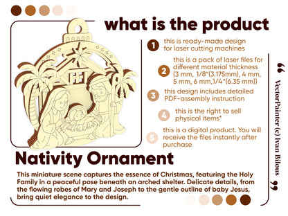 Nativity Ornament (Cartoon style)