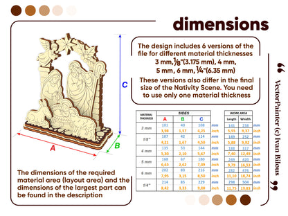 Nativity Scene - Small Schwibbogen