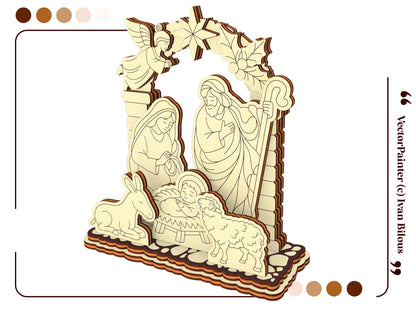 Nativity Scene - Small Schwibbogen