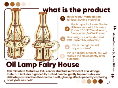 Oil Lamp Fairy House
