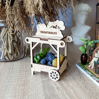 Vegetables Wagon Ornament & Miniature