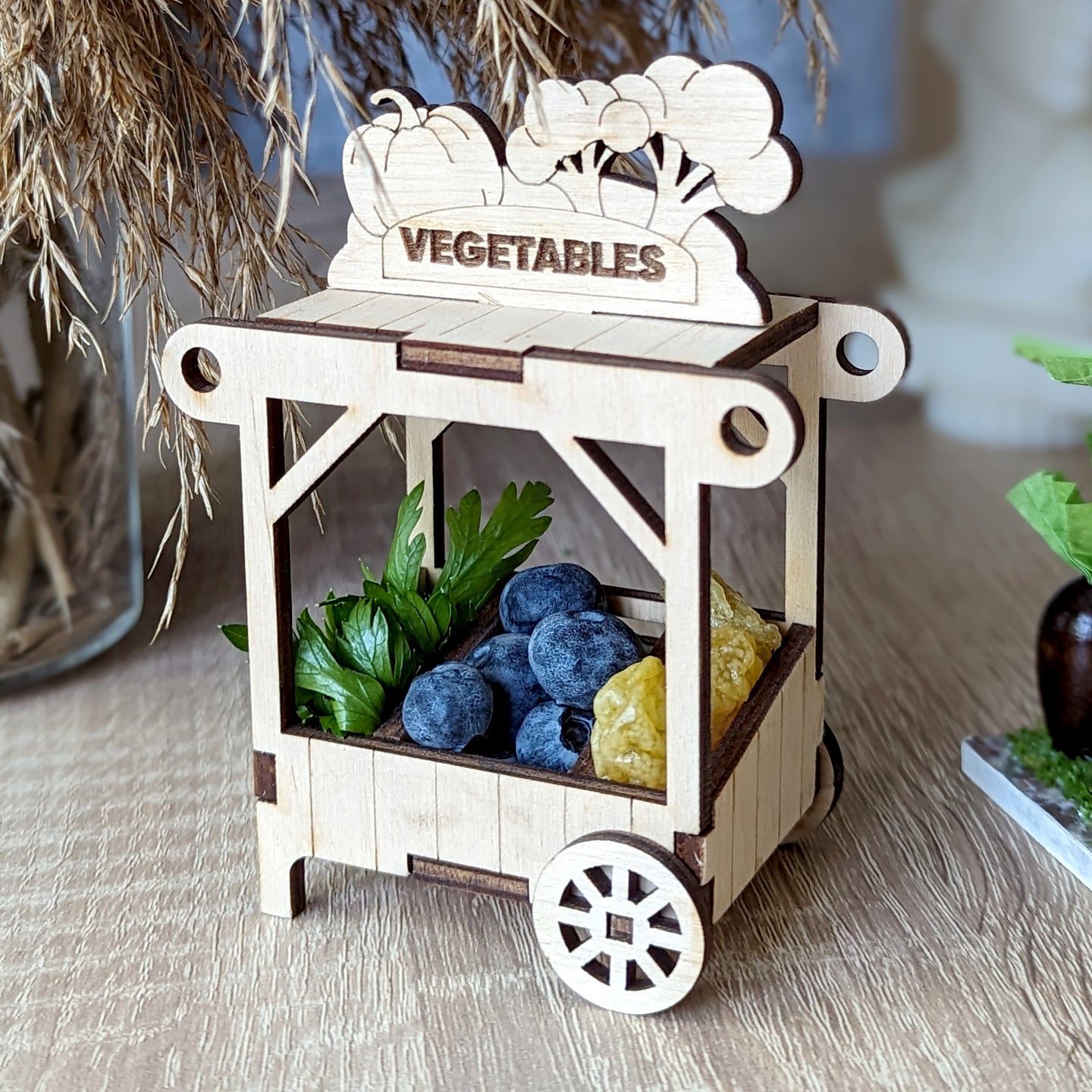 Vegetables Wagon Ornament & Miniature