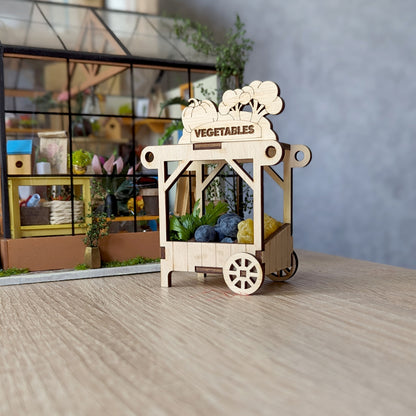 Vegetables Wagon Ornament & Miniature