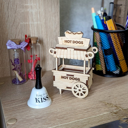 Hot Dog Cart Ornament & Miniature