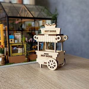 Hot Dog Cart Ornament & Miniature