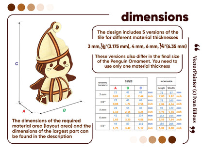 Penguin Christmas Ornament
