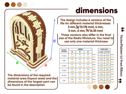 Vintage Radio Miniature