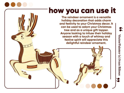 Reindeer Christmas Ornament
