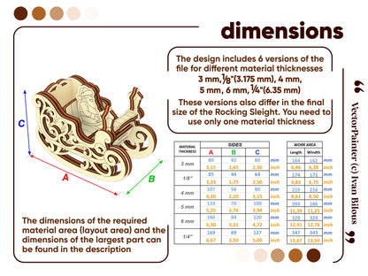 Rocking Sleigh with Santa Claus