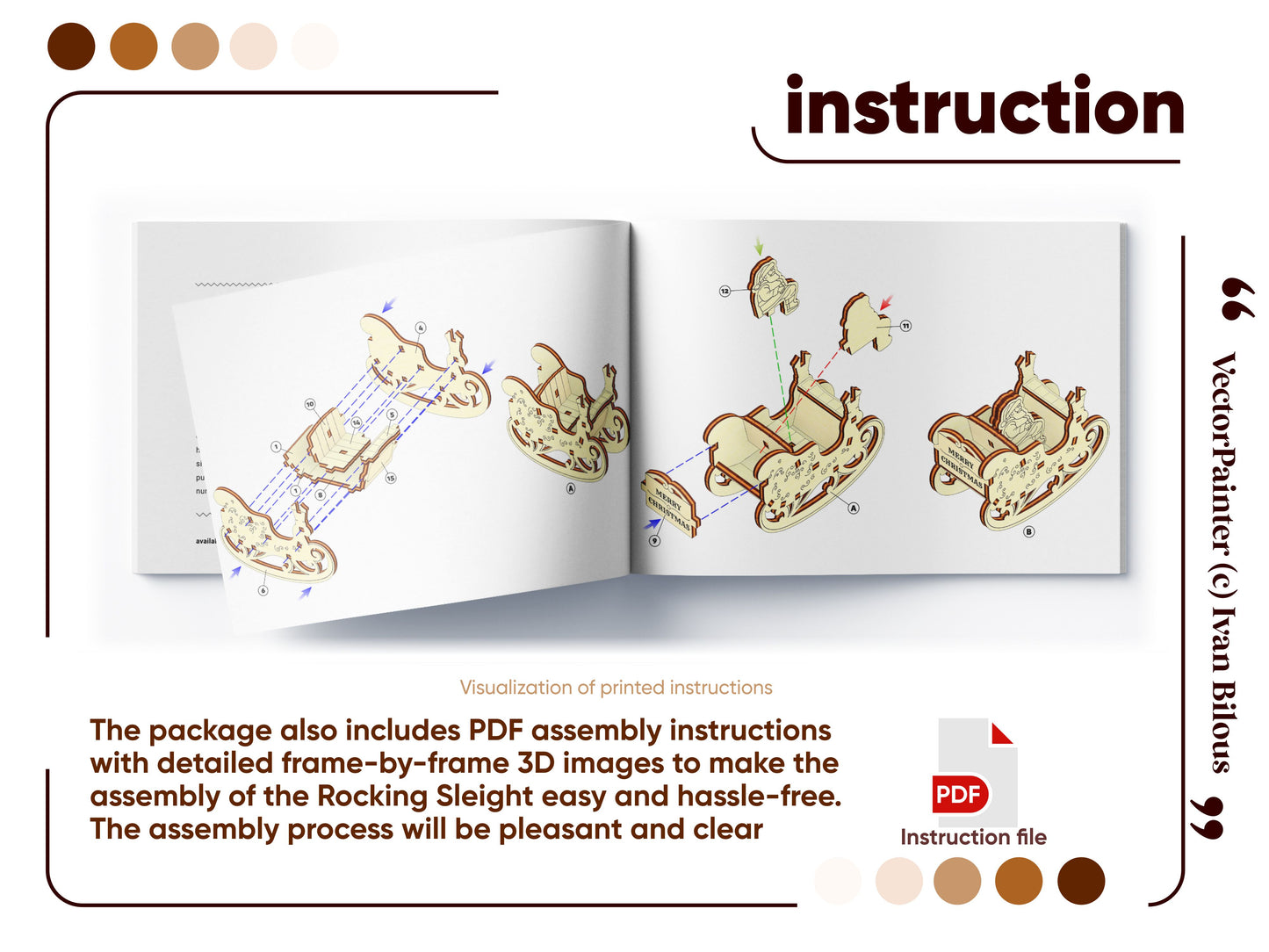 Rocking Sleigh with Santa Claus