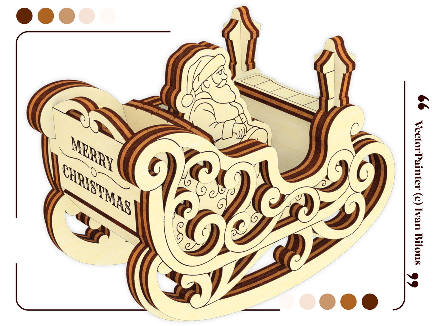 Rocking Sleigh with Santa Claus