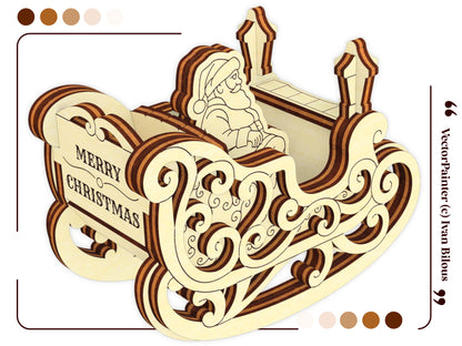 Rocking Sleigh with Santa Claus