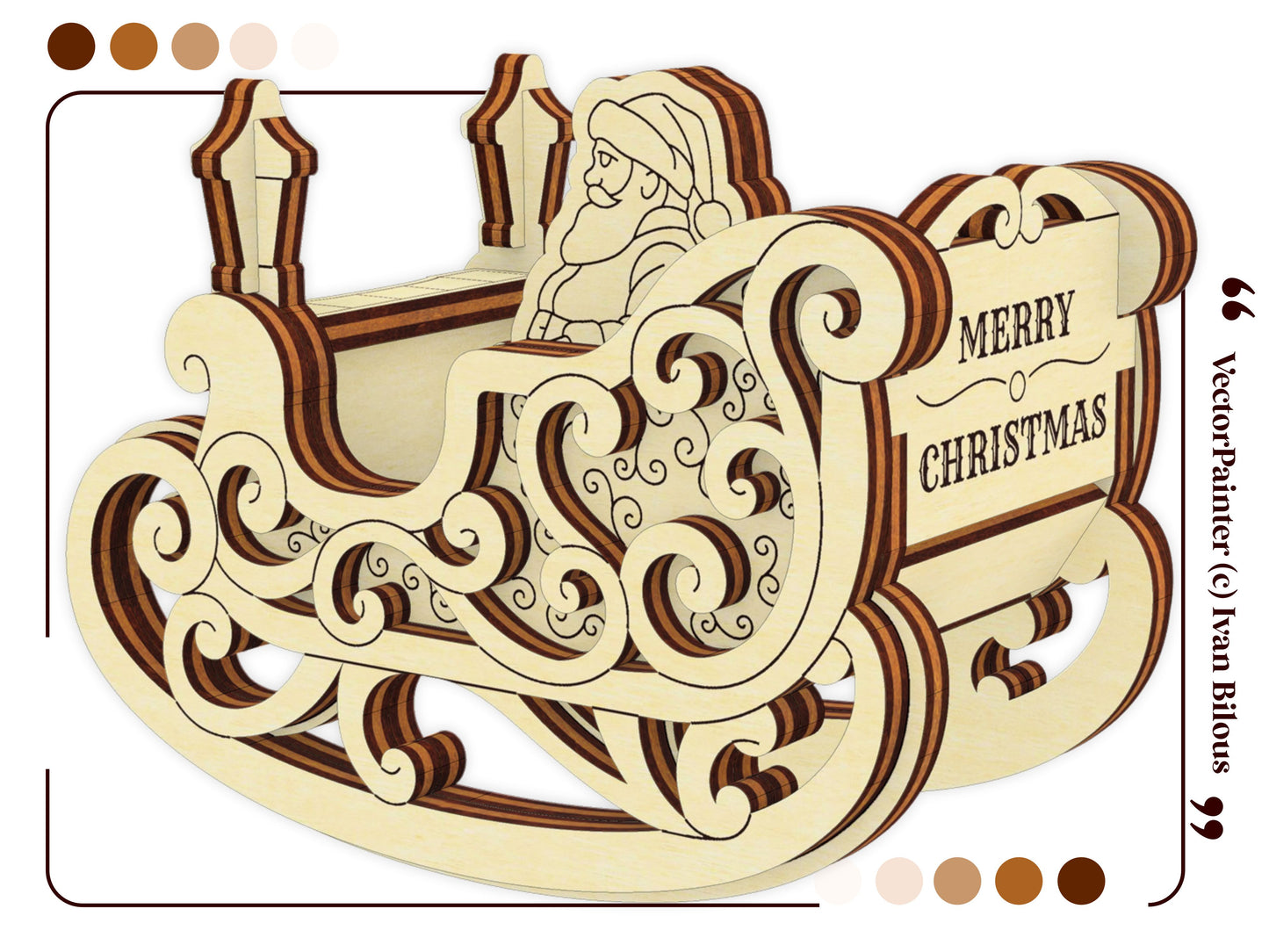 Rocking Sleigh with Santa Claus