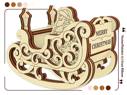 Rocking Sleigh with Santa Claus