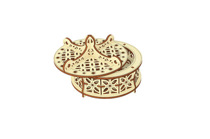 Patterned Round Box