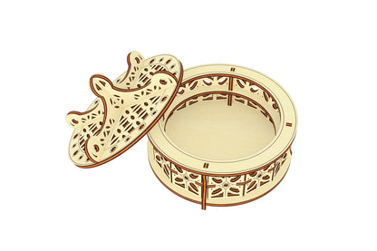 Patterned Round Box
