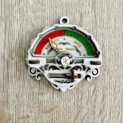 Santa Meter Christmas Tree Ornament - A Fun and Interactive Holiday Decoration