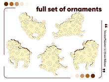 Load image into Gallery viewer, Easter Sheep Ornament - Set of 5

