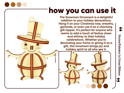 Snowman Christmas Ornament