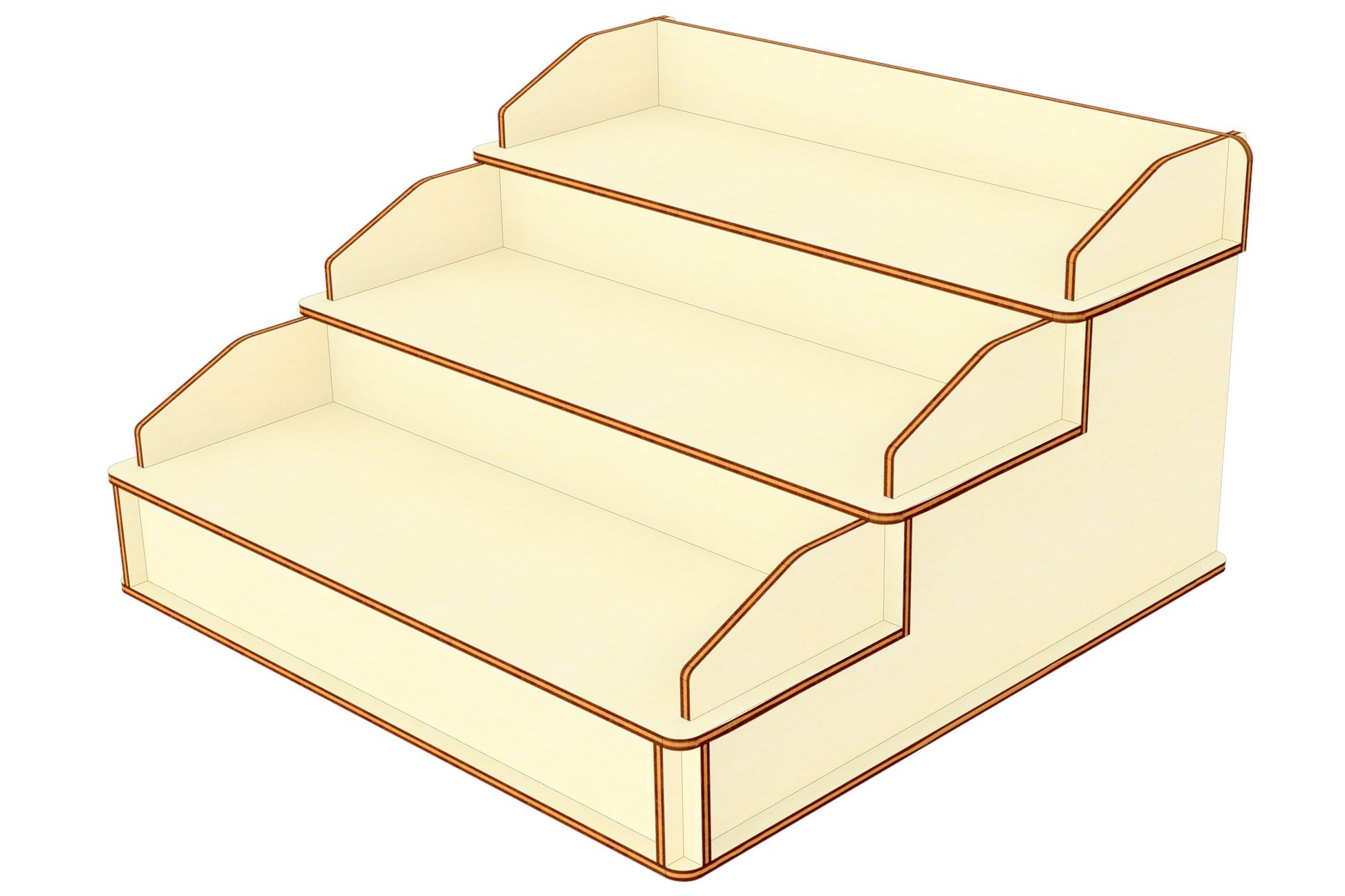 Downloadable SVG file for laser cutting a Display Stand - Enhance your product presentations effortlessly