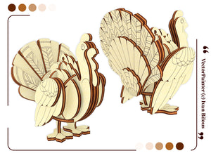 Turkey Bird Ornament