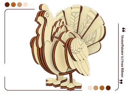 Turkey Bird Ornament