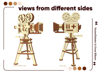 Retro Video Camera Miniature