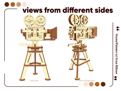 Retro Video Camera Miniature