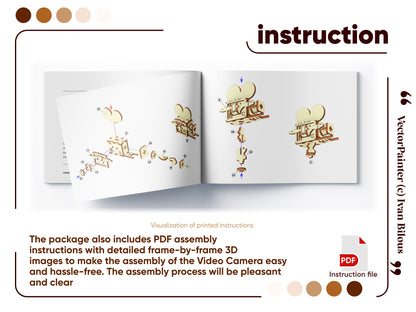 Retro Video Camera Miniature