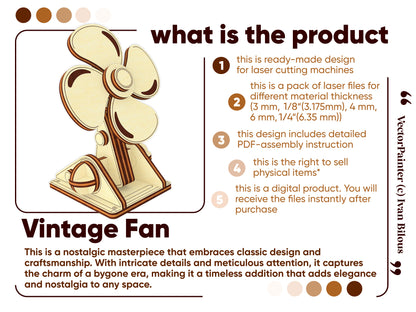 Vintage Fan Miniature