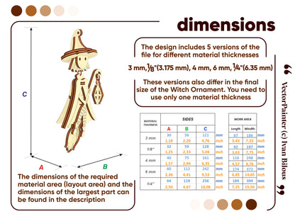 Halloween Witch Ornament