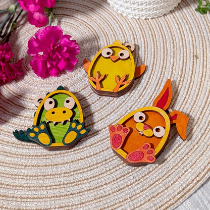 Layered Animal Ornaments