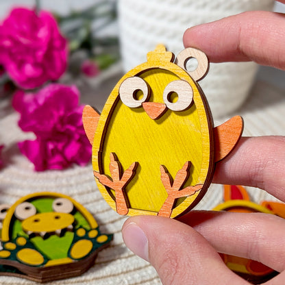 Layered Animal Ornaments