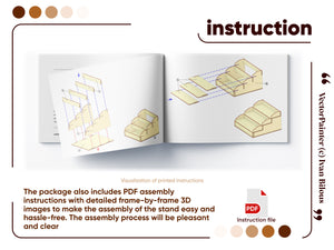 Downloadable plan for a laser cut Display Stand - Add style and organization to your exhibitions