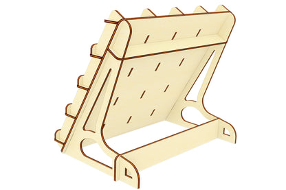 Laser cut design: counter stand for retail or home use