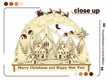 Load image into Gallery viewer, Detailed laser cut plan for Christmas arch in SVG format.
