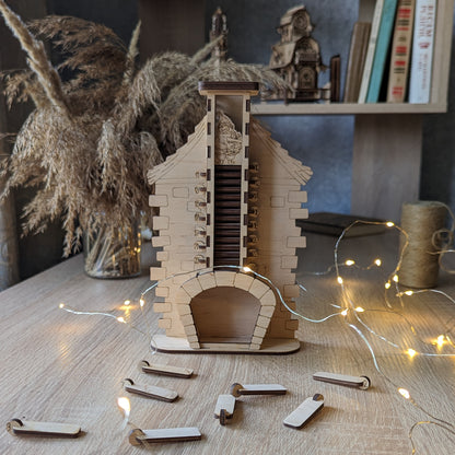 Countdown Advent Calendar - Fireplace with chimney