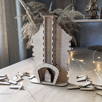 Countdown Advent Calendar - Fireplace with chimney