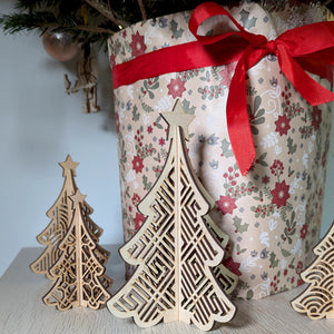 Patterned Christmas trees