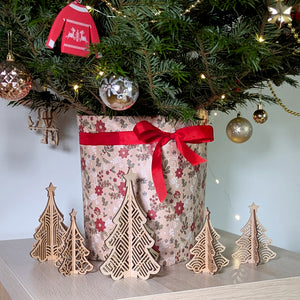 Patterned Christmas trees