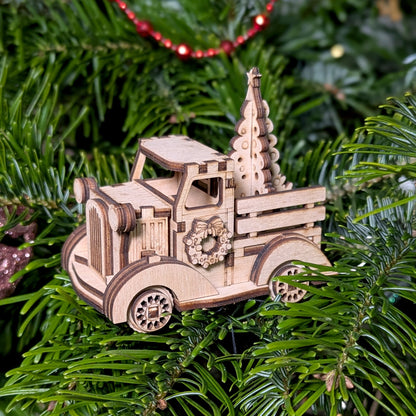 Christmas Truck Train Letters