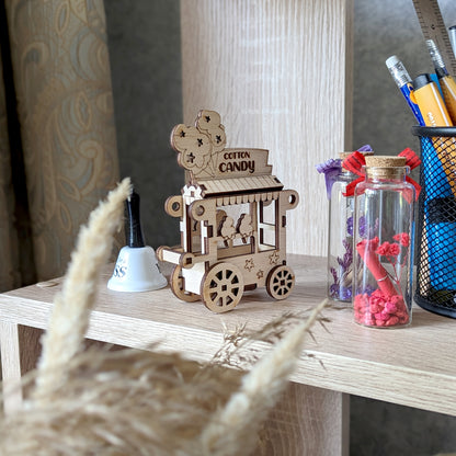 Cotton Candy Cart Ornament & Miniature
