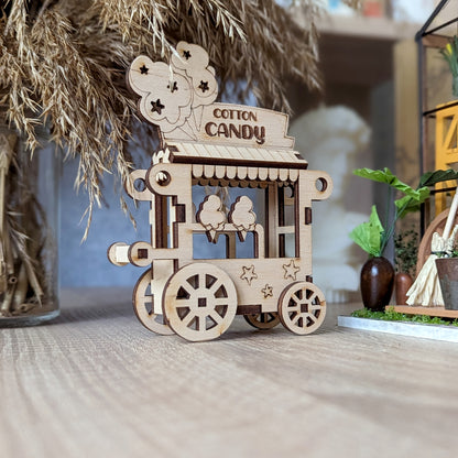Cotton Candy Cart Ornament & Miniature